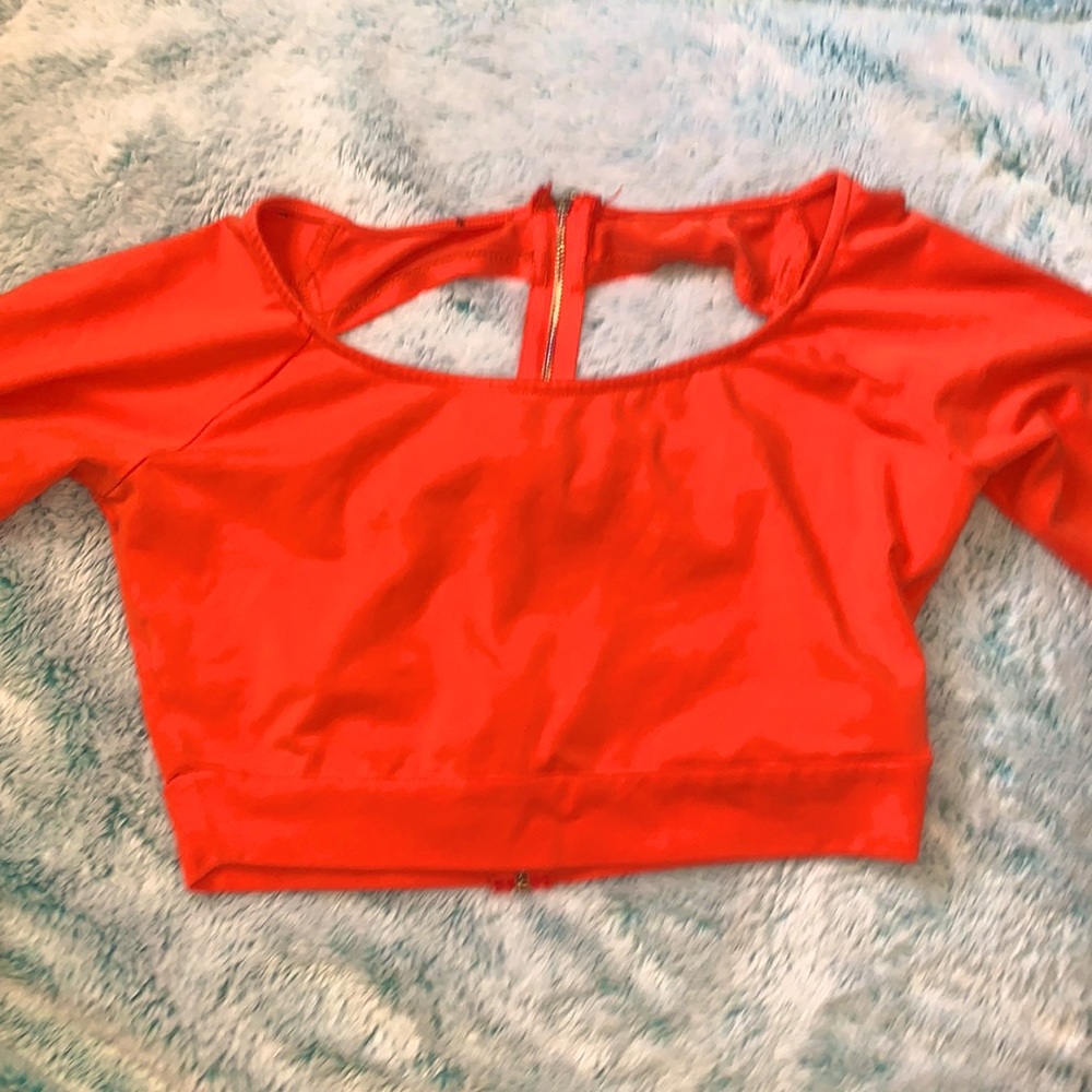 BEBE Neon orange top(: 🧚🏼‍♀️